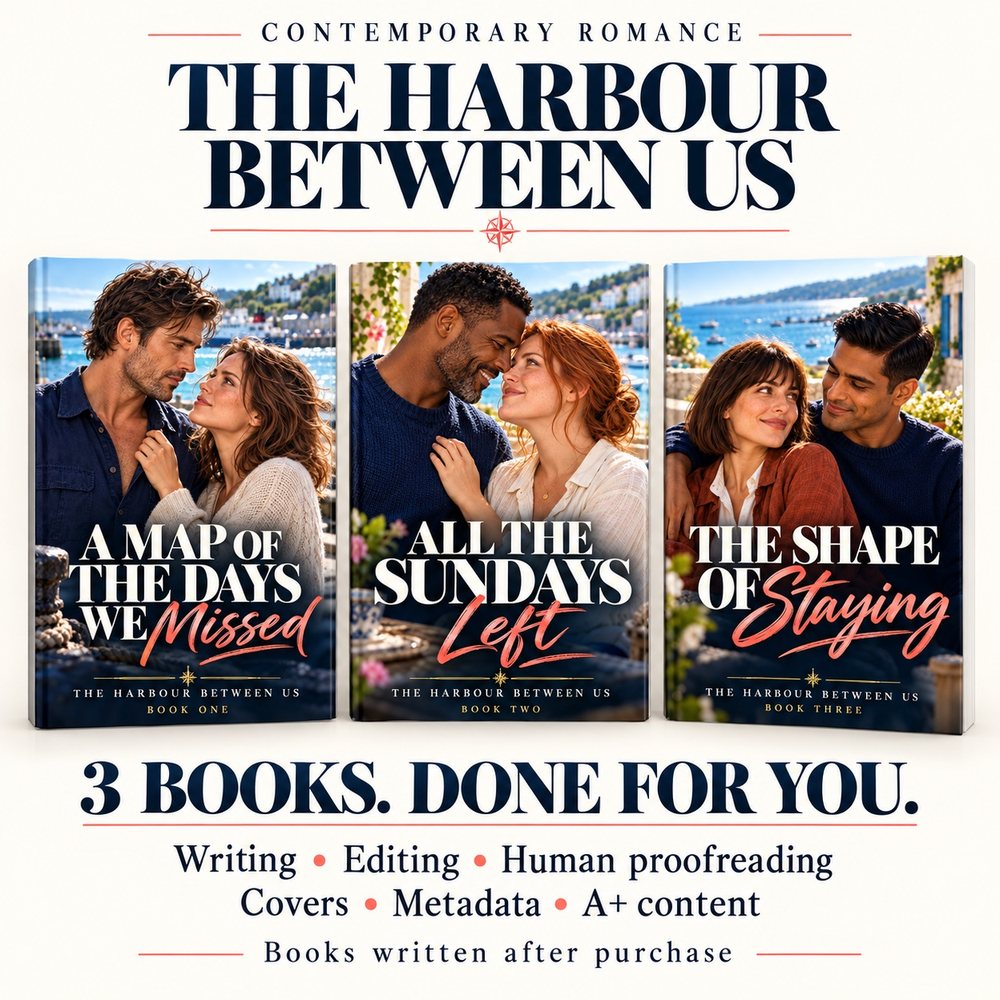 The Harbour Between Us: the three covers of the pack