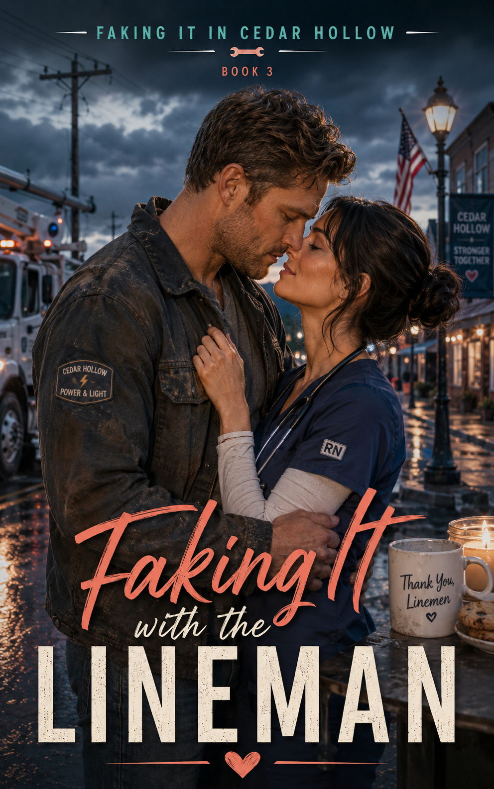 Faking It with the Lineman — Cedar Hollow Three cover
