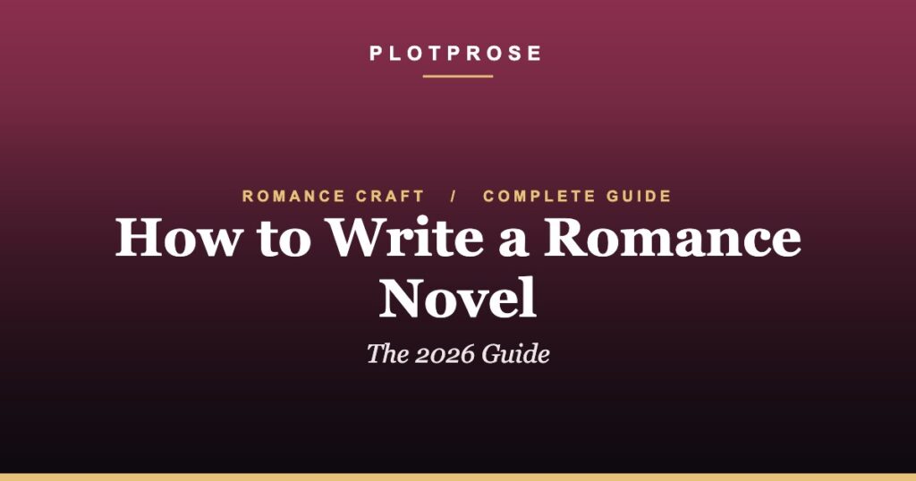 How to Write a Romance Novel: The 2026 Guide | PlotProse