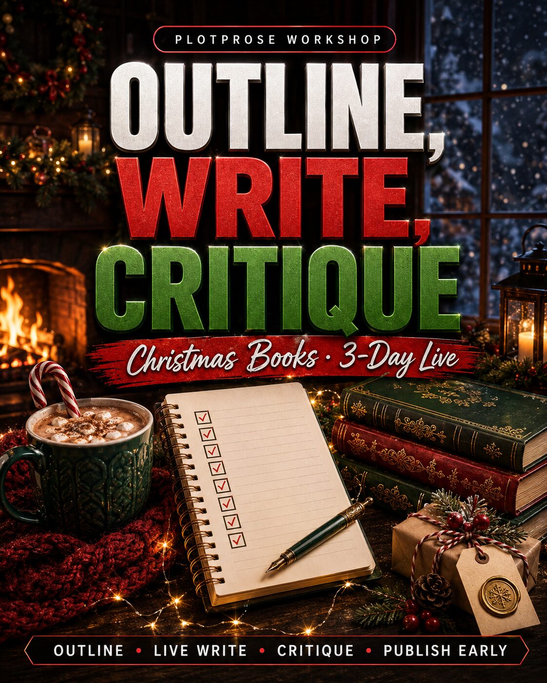 Outline, Write, Critique: Christmas Books